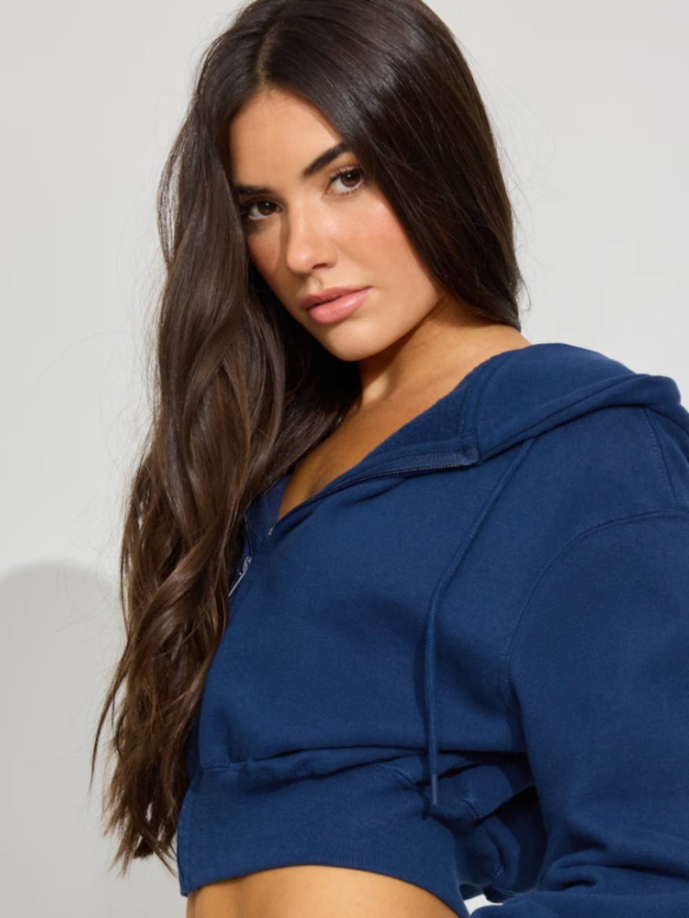 Garage Cropped Bubble Zip Hoodie